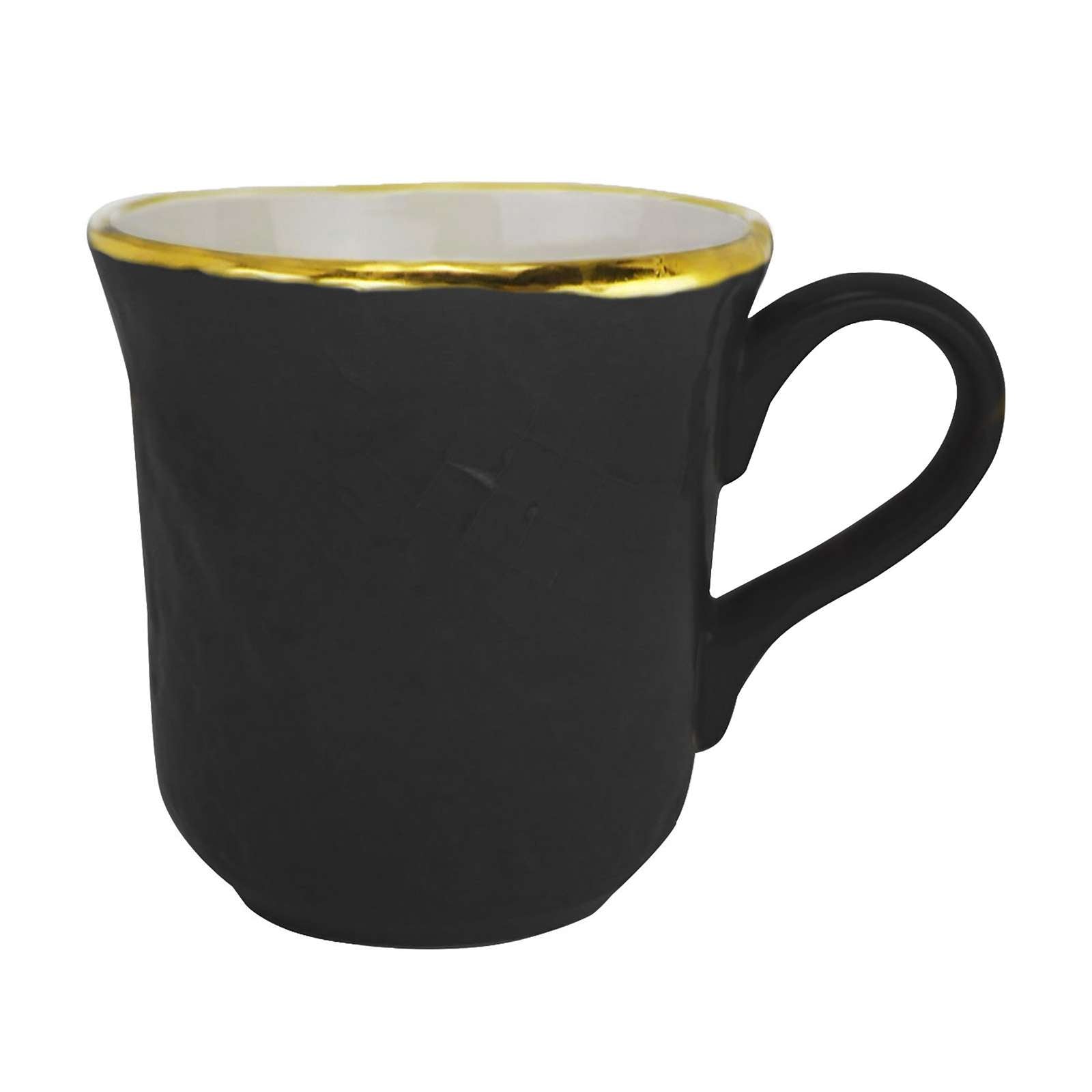 ARCUCCI – PRETA ORO MUG - SET OF 6 PCS - Black